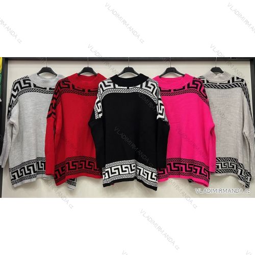 Svetr oversize dlouhý rukáv dámský (S/M/L ONE SIZE) ITALSKÁ MÓDA IMWB22246