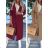Women's Fluffy Long Sleeve Coat (M/L ONE SIZE) ITALIAN FASHION IMWB22267