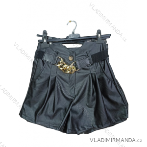 Women's Leatherette Shorts (S/M ONE SIZE) ITALIAN FASHION IM322250