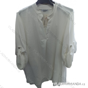 Women's Extended Long Sleeve Tunic Shirt (L/XL ONE SIZE) ITALIAN FASHION IM722193