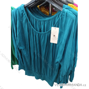 Tunika košilová prodloužená dlouhý rukáv dámská (L/XL ONE SIZE) ITALSKÁ MÓDA IM722193