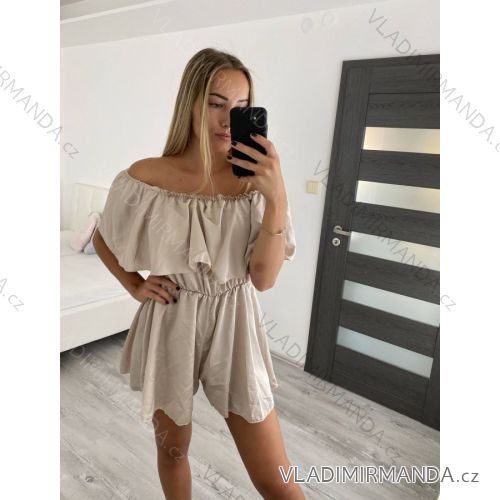 Overalls carmen satin short summer women's (S / M ONE SIZE) ITALIAN FASHION IMM22MS18822