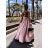 Women's Dress Long Straps Variable Tie (S/M/L/XL ONE SIZE) ITALIAN FASHION IMM223000HG - Fuchsia Pink - S/M