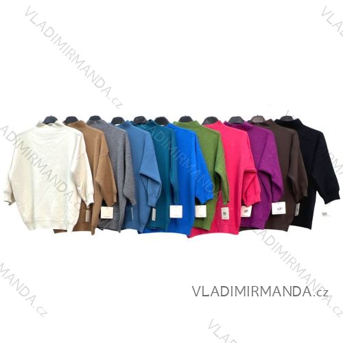 Svetr na knoflíčky dlouhý rukáv dámský (S/M ONE SIZE) ITALSKÁ MÓDA IMPLM22863000105