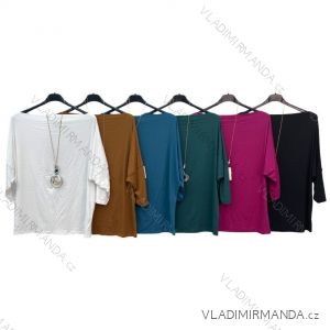 Women's Long Sleeve Pendant Tunic/T-Shirt (S/M ONE SIZE) ITALIAN FASHION IMPLM22220000055