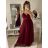 Šaty letní na ramínka dámské (S/M ONE SIZE) ITALSKÁ MÓDA IMPSH223670 kerosene S/M