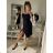 Women's elegant party long sleeve dress (S/M ONE SIZE) ITALIAN FASHION IM322282