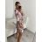 Women's Long Sleeve Shirt Dress (S/M/L ONE SIZE) ITALIAN FASHION IM622105