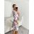Women's Long Sleeve Shirt Dress (S/M/L ONE SIZE) ITALIAN FASHION IM622105 black S/M