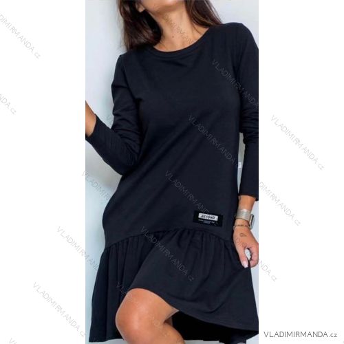 Women's Casual Long Sleeve Dress (S/M/L ONE SIZE) ITALIAN FASHION IMC22665