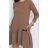 Women's Casual Long Sleeve Dress (S/M/L ONE SIZE) ITALIAN FASHION IMC22665