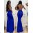 Women's elegant long dress with straps (S/M ONE SIZE) ITALIAN FASHION IMM22LS9714 red S/M