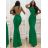 Women's elegant long dress with straps (S/M ONE SIZE) ITALIAN FASHION IMM22LS9714 red S/M