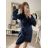 Women's elegant party long sleeve dress (S/M ONE SIZE) ITALIAN FASHION IM322282