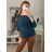 Women's Thin Oversize Long Sleeve Sweater (M/L ONE SIZE) ITALIAN FASHION IM422910