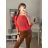 Women's Thin Oversize Long Sleeve Sweater (M/L ONE SIZE) ITALIAN FASHION IM422910