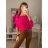 Women's Thin Oversize Long Sleeve Sweater (M/L ONE SIZE) ITALIAN FASHION IM422910