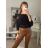 Women's Thin Oversize Long Sleeve Sweater (M/L ONE SIZE) ITALIAN FASHION IM422910