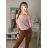 Women's Thin Oversize Long Sleeve Sweater (M/L ONE SIZE) ITALIAN FASHION IM422910