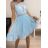 Ladies' sleeveless dress (uni SL) ITALIAN Fashion IMM20HG2133 Blue light S/M