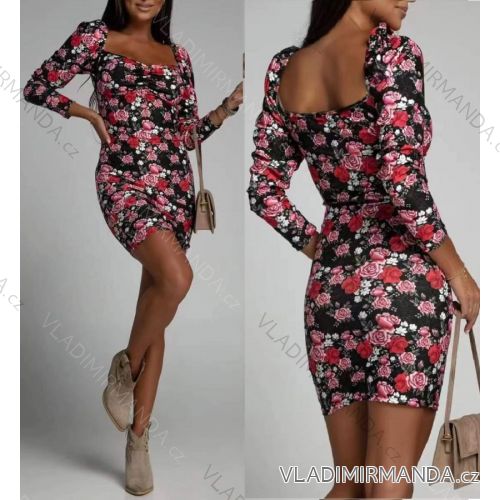 Women's Long Stretch Sleeveless Summer Dress (S / M / L ONE SIZE) ITALIAN FASHION IMWC222492