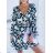 Women's Elegant Chiffon Long Sleeve Dress (S/M ONE SIZE) ITALIAN FASHION IMWE223356