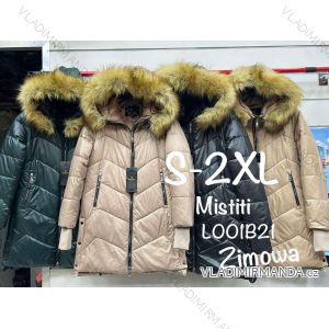 Bunda zimní s kapucí dámská (S-2XL) ITALSKÁ MÓDA PMWB22205B21