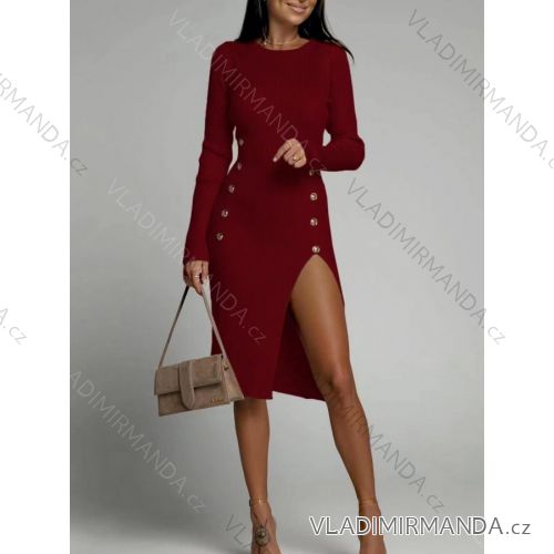Women's elegant party long sleeve dress (S/M ONE SIZE) ITALIAN FASHION IM322282