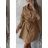 Women's Long Sleeve Leather Shirt Dress (S/M ONE SIZE) ITALIAN FASHION IMWB22281