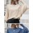 Women's Knitted Extended Long Sleeve Sweater (S/M/L ONE SIZE) ITALIAN FASHION imwb22272