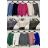 Women's Knitted Extended Long Sleeve Sweater (S/M/L ONE SIZE) ITALIAN FASHION imwb22272