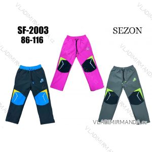 Warm softshell pants children's girls and boys (134-164) SEZON SEZ21SF-1930