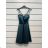 Šaty letní na ramínka dámské (S/M ONE SIZE) ITALSKÁ MÓDA IMPBB22B21841 white S / M