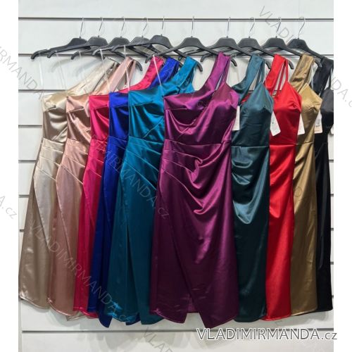 Šaty letní na ramínka dámské (S/M ONE SIZE) ITALSKÁ MÓDA IMPBB22B21841