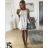 Elegant women's dress (uni sl) ITALIAN FASHION IMT19016 one size s/l white