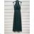 Šaty letní na ramínka dámské (S/M ONE SIZE) ITALSKÁ MÓDA IMPBB22B21841 turquoise S / M