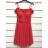 Šaty letní na ramínka dámské (S/M ONE SIZE) ITALSKÁ MÓDA IMPBB22B21841 red S / M