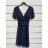 Women's Elegant Short Sleeve Party Dress (S/M ONE SIZE) ITALIAN FASHION IMPSH2435981 Purple Purple S/M