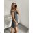 Women's elegant party long sleeve dress (S/M ONE SIZE) ITALIAN FASHION IM322282 <p>blue</p> S/M