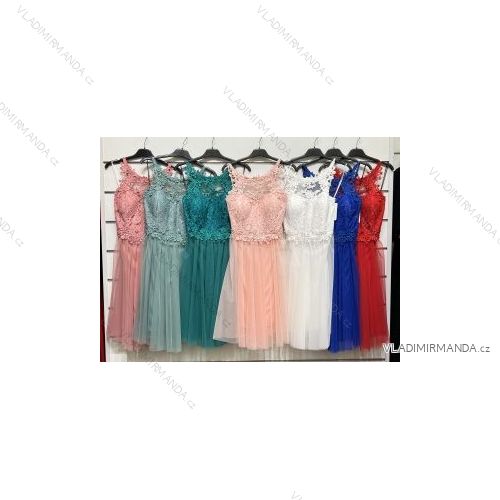 Šaty letní na ramínka dámské (S/M ONE SIZE) ITALSKÁ MÓDA IMPBB22B21841