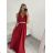 Šaty elegantní dlouhý rukáv dámské (S/M ONE SIZE) ITALSKÁ MÓDA IMM22SARA