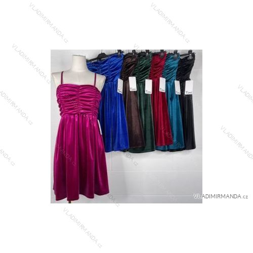 Šaty letní na ramínka dámské (S/M ONE SIZE) ITALSKÁ MÓDA IMPBB22B21841