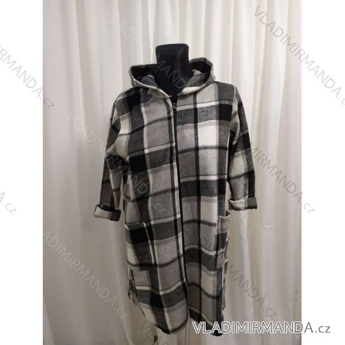 Women's coat (2X/3XL ONE SIZE) Italian fashion IM822franscesca <div><p>Gray</p>
</div> 2XL/3XL
