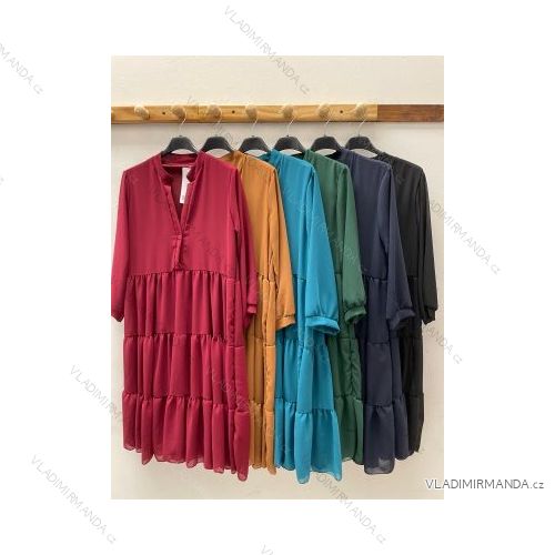 Šaty letní na ramínka dámské (S/M ONE SIZE) ITALSKÁ MÓDA IMPBB22B21841