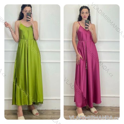 Women's Long Elegant Strapless Dress (S/M ONE SIZE) ITALIAN FASHION IMPDY22LS17875