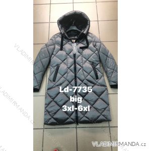 Kabát zimní dámský nadrozměr (3XL-6XL) LIBLAN POLSKÁ MÓDA LIB22LD-7735
