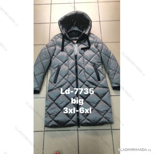 Kabát zimní dámský nadrozměr (3XL-6XL) LIBLAN POLSKÁ MÓDA LIB22LD-7735