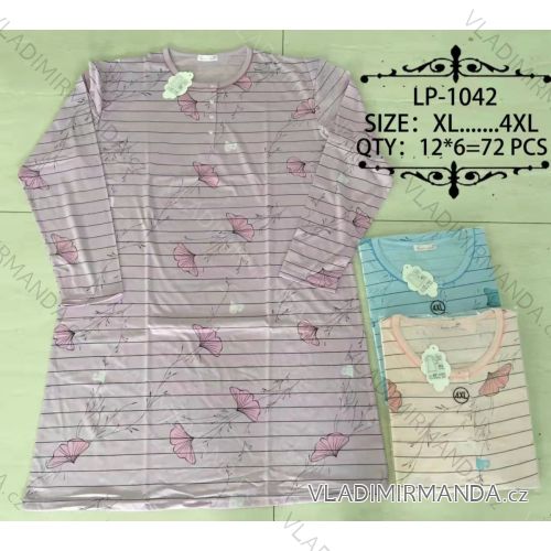 Night Shirt Ladies Long Sleeve Shirt (xl-4xl) VALERIE DREAM LP-1042