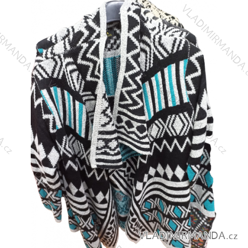 Cardigan pletený dlouhý rukáv dámsky (S/M/L ONE SIZE) ITALSKÁ MÓDA IM322258