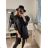 Women's elegant party long sleeve dress (S/M ONE SIZE) ITALIAN FASHION IM322282